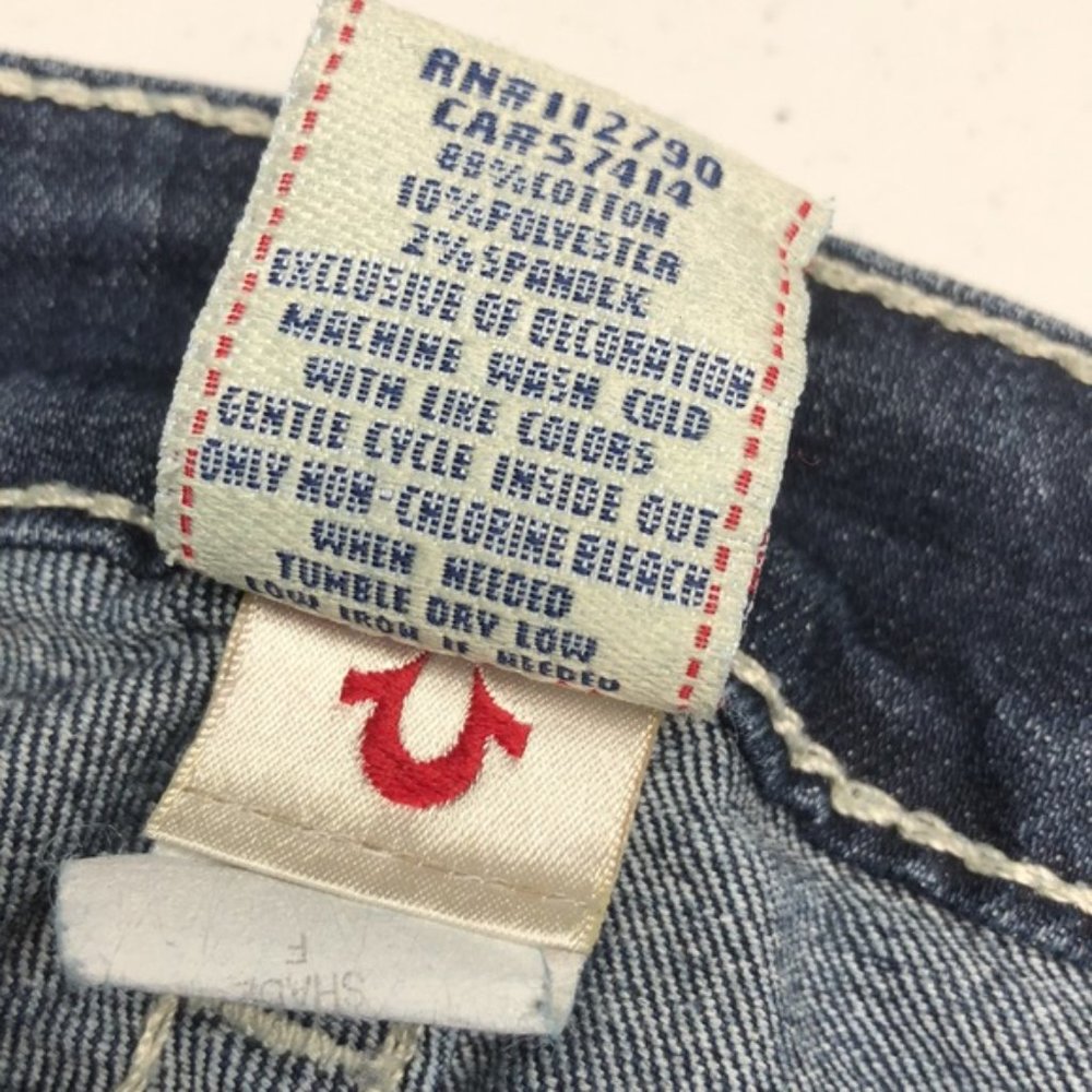 AUTHENTIC TRUE RELIGION JULIE SKINNY JEANS 31x29 MADE IN USA 🇺🇸 - Picture 5 of 13